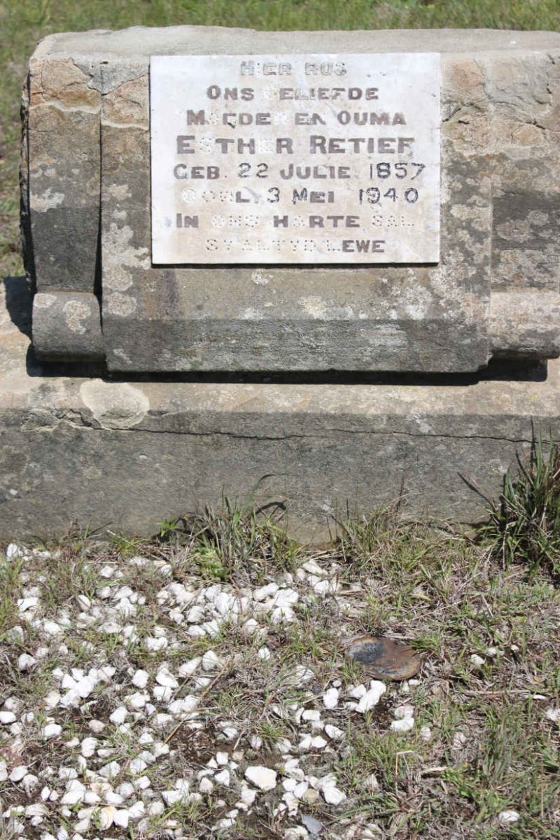 RETIEF Ester 1857-1940