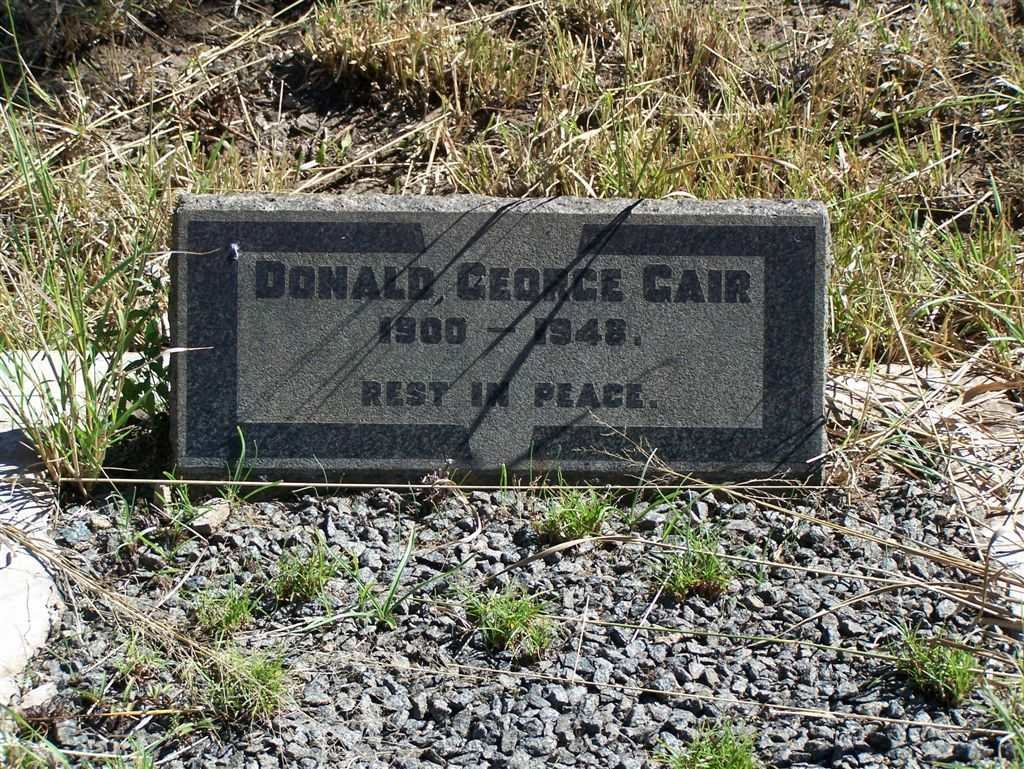 GAIR Donald George 1900-1948