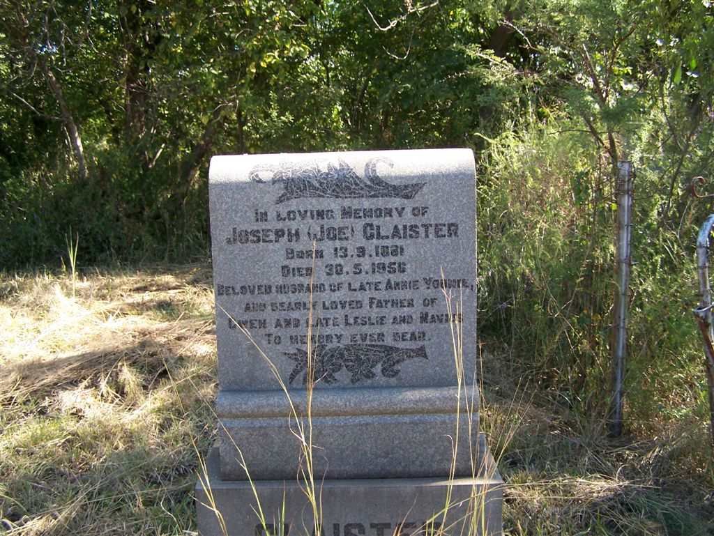 GLAISTER Joseph 1881-1956