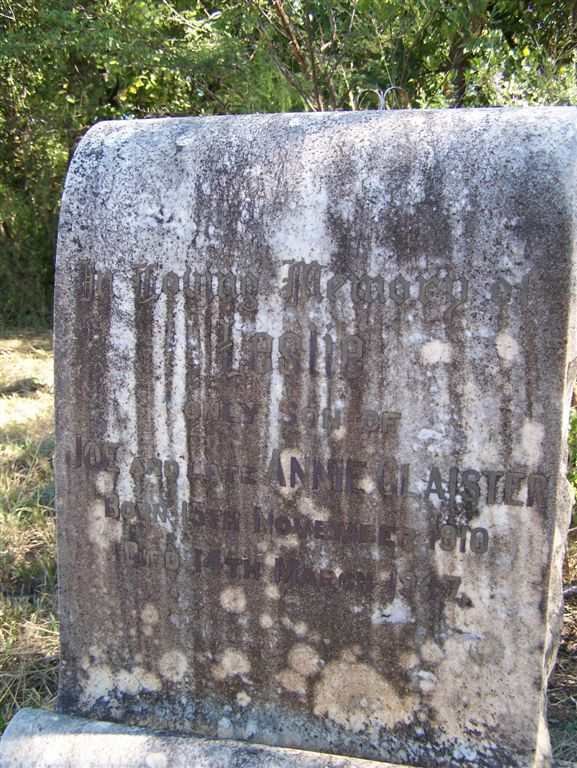 GLAISTER Leslie 1910-1947?