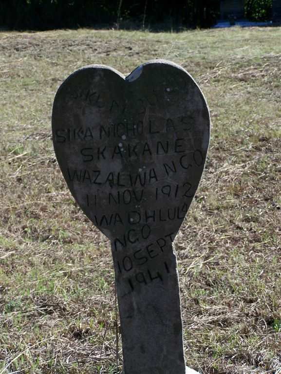 SIKUMBUZO  Nicholas Skakane 1912-1941