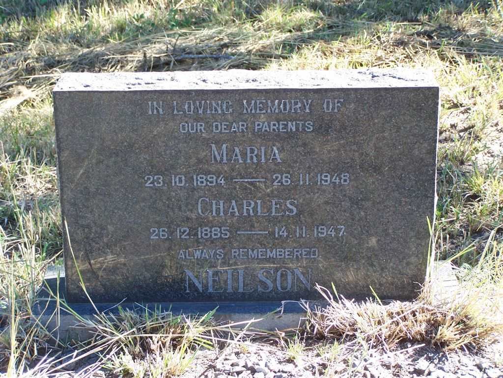NEILSON Charles 1885-1947 &amp; Maria 1894-1948