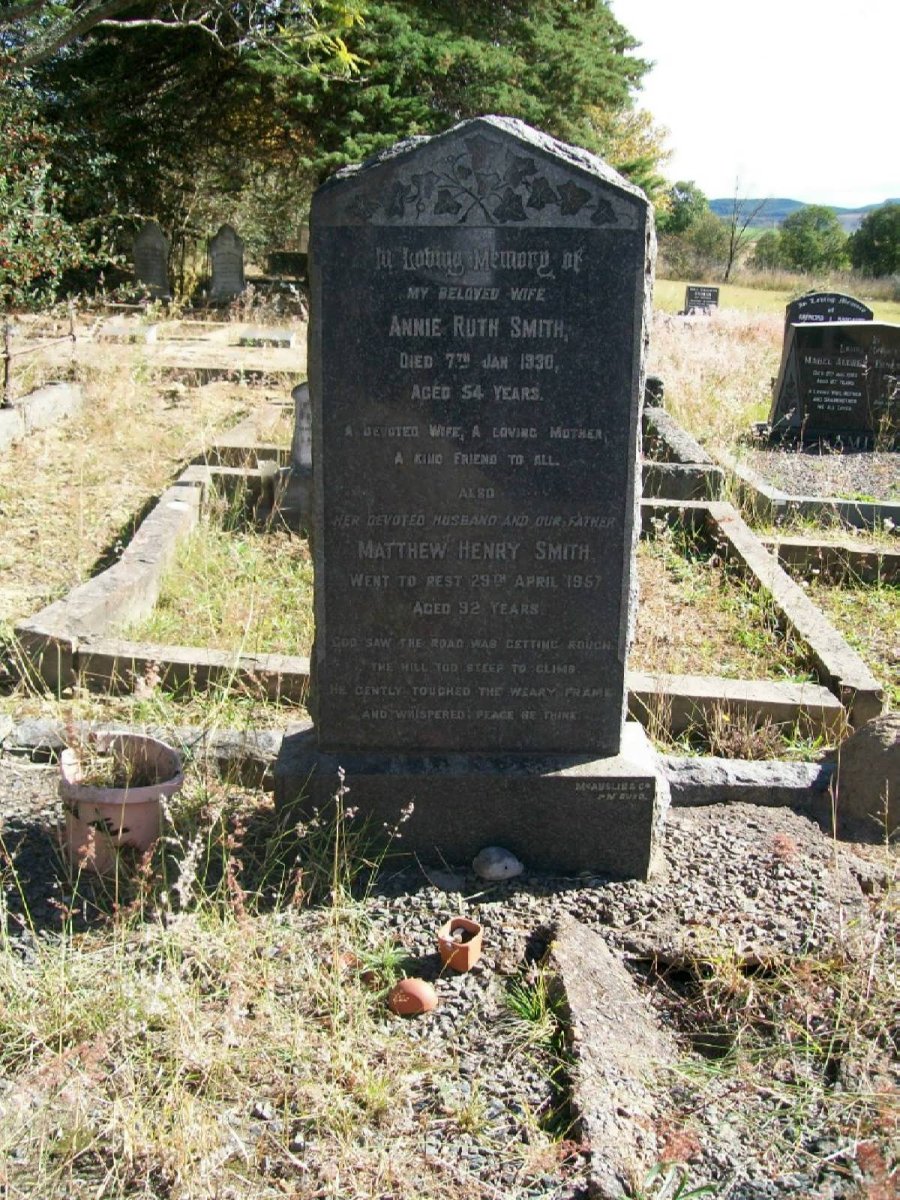 SMITH Matthew Henry - 1957 &amp; Annie Ruth -1930