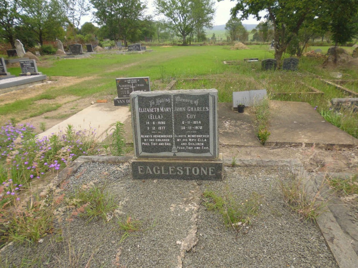 EAGLESTONE John Charles Guy 1894-1972 &amp; Elizabeth Mary 1896-1977