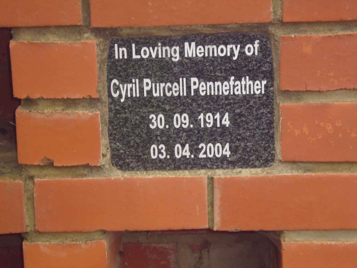PENNEFATHER Cyril Purcell 1914-2004