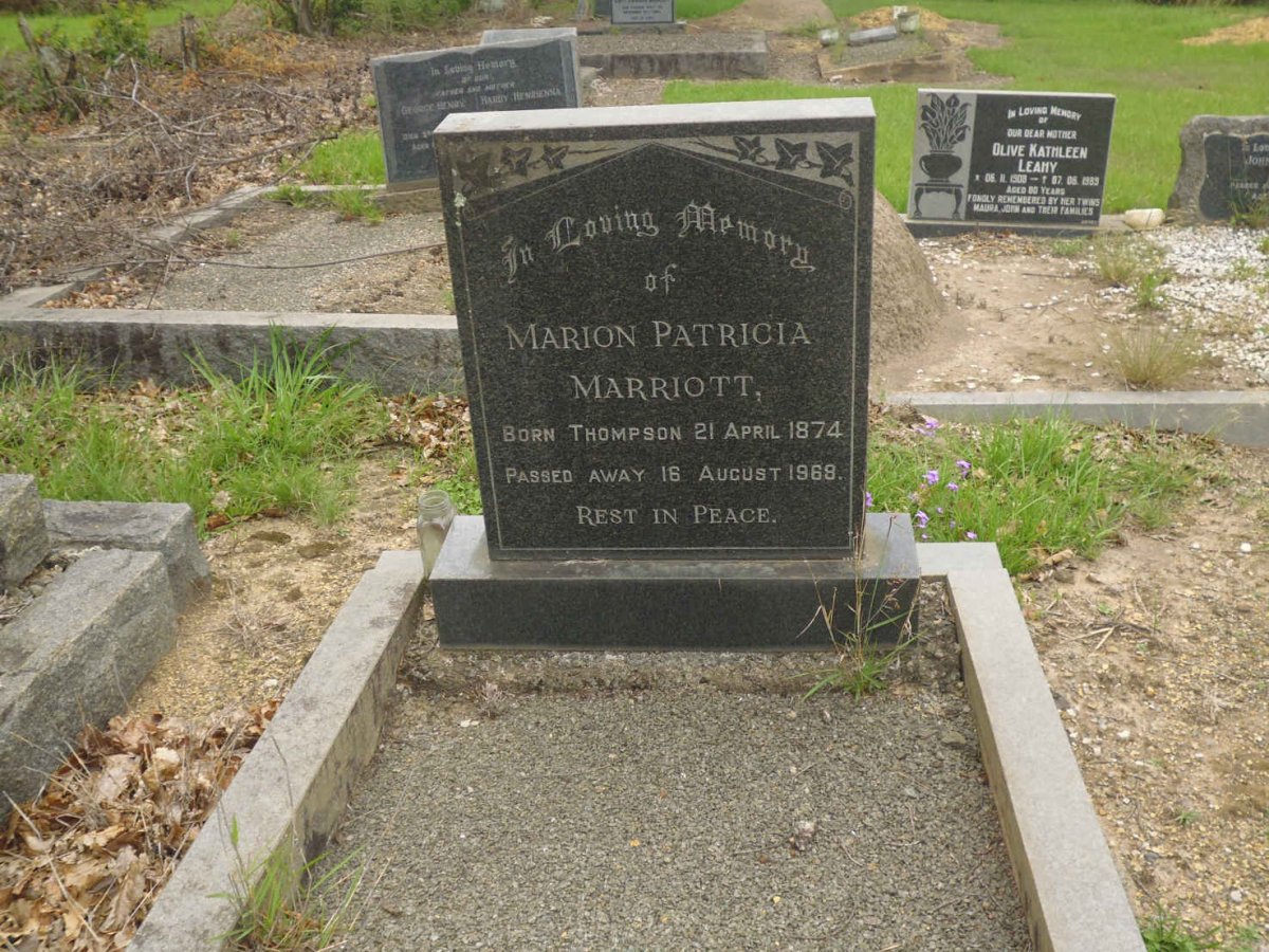 MARRIOTT Marion Patricia nee THOMPSON 1874-1968