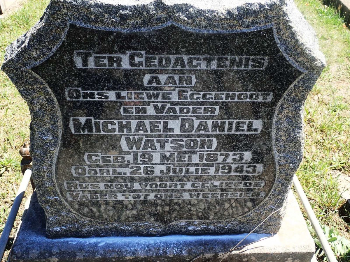 WATSON Michael Daniel 1873-1943