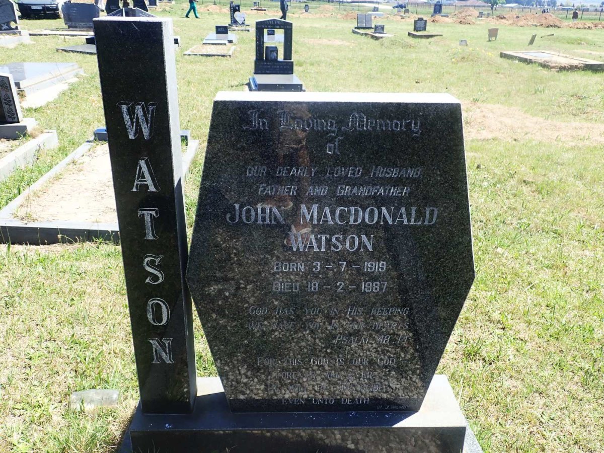 WATSON John Macdonald 1919-1987