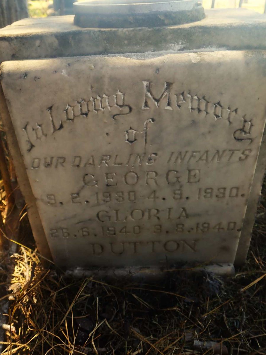DUTTON George 1930-1930 :: DUTTON Gloria 1940-1940
