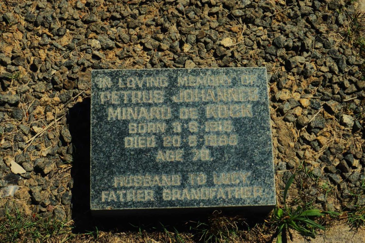 KOCK Petrus Johannes Minard, de 1915-1985
