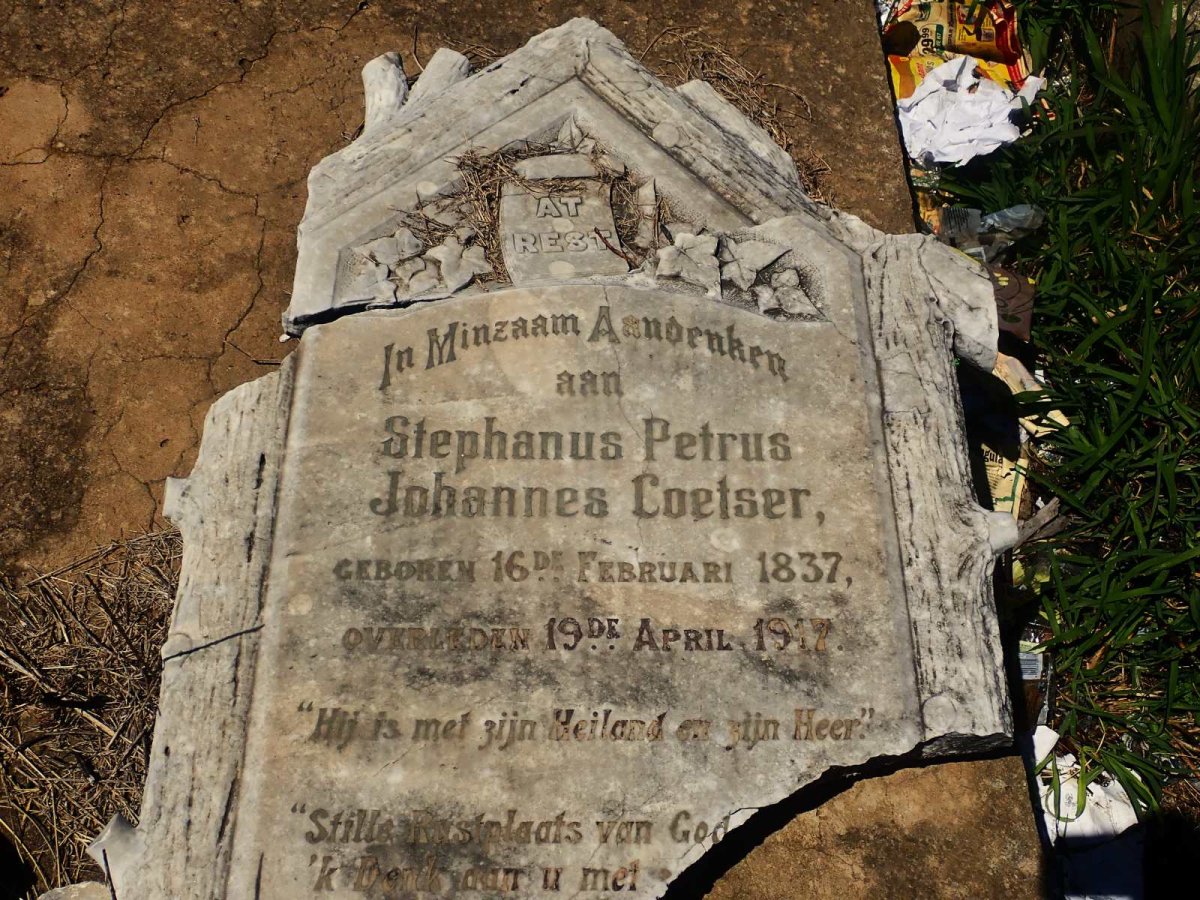 COETSER Stephanus Petrus Johannes 1837-1917