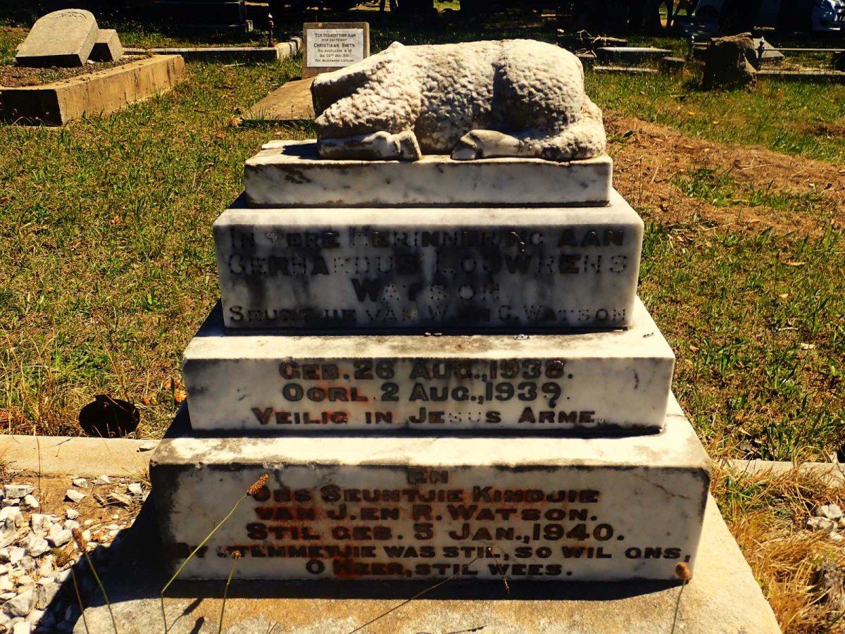 WATSON Gerhardus Louwrens 1938-1939 :: WATSON 1940-1940