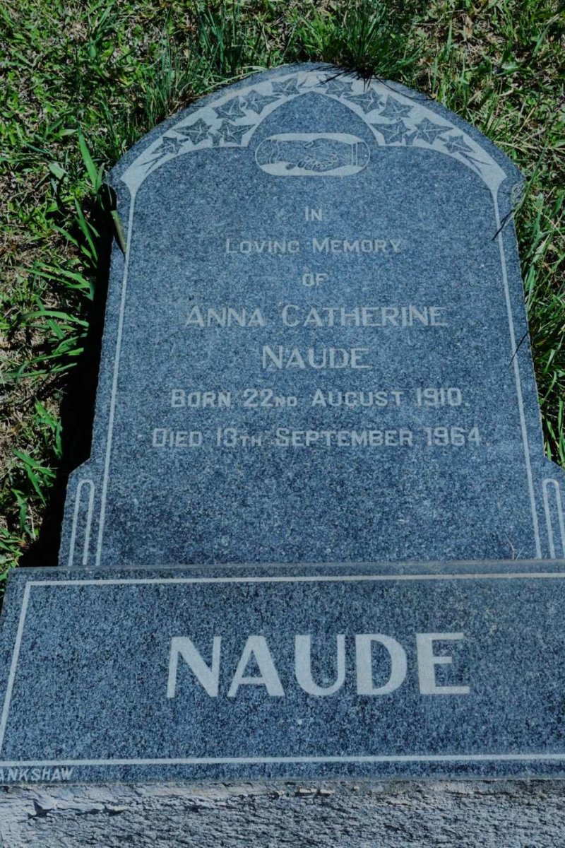 NAUDE Anna Catherine 1910-1964