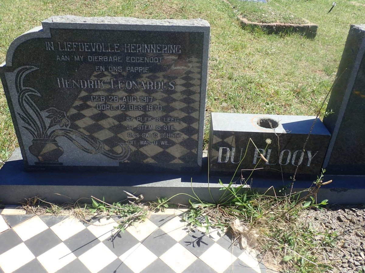 PLOOY Hendrik Leonardus, du 1917-1970
