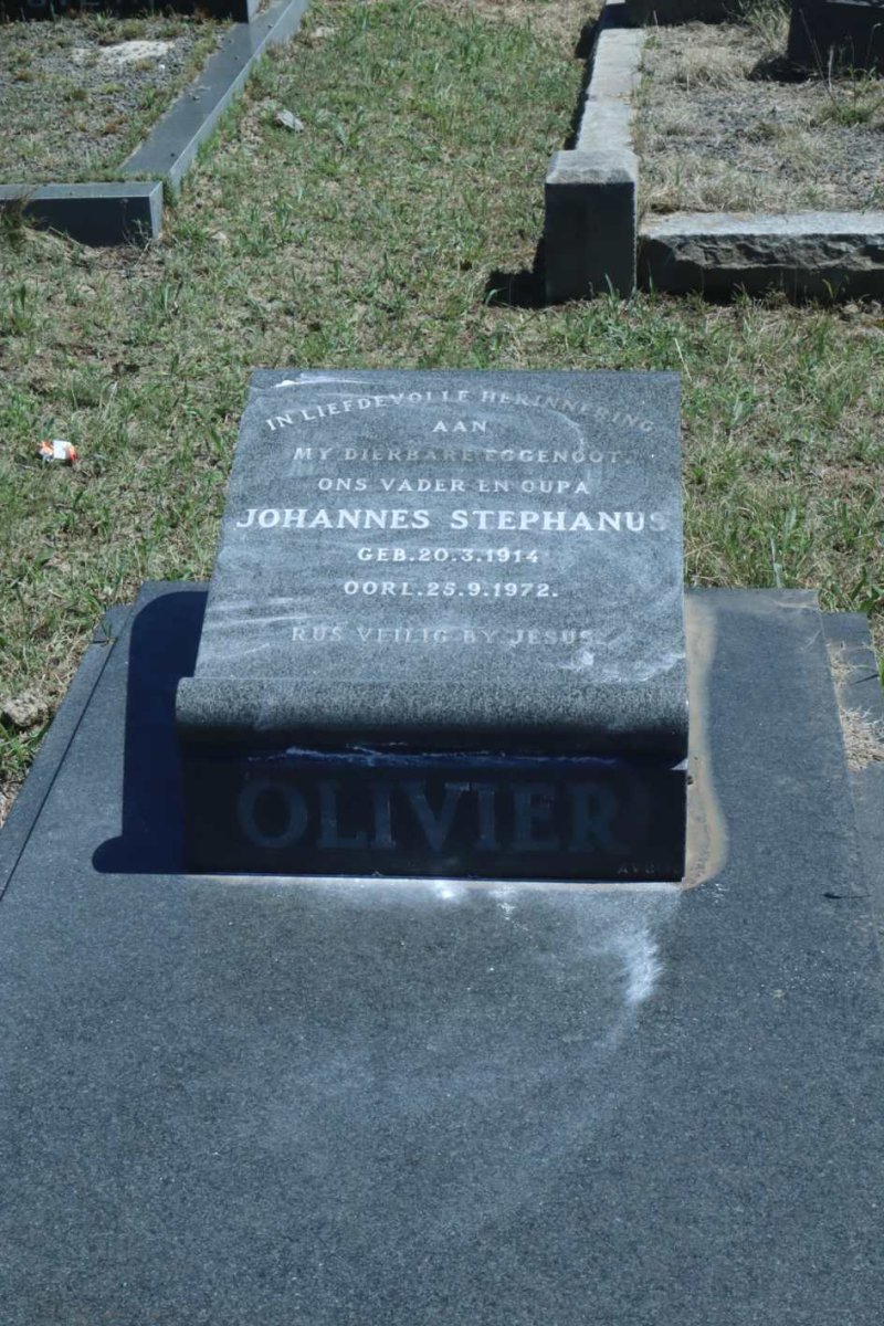 OLIVIER Johannes Stephanus 1914-1972