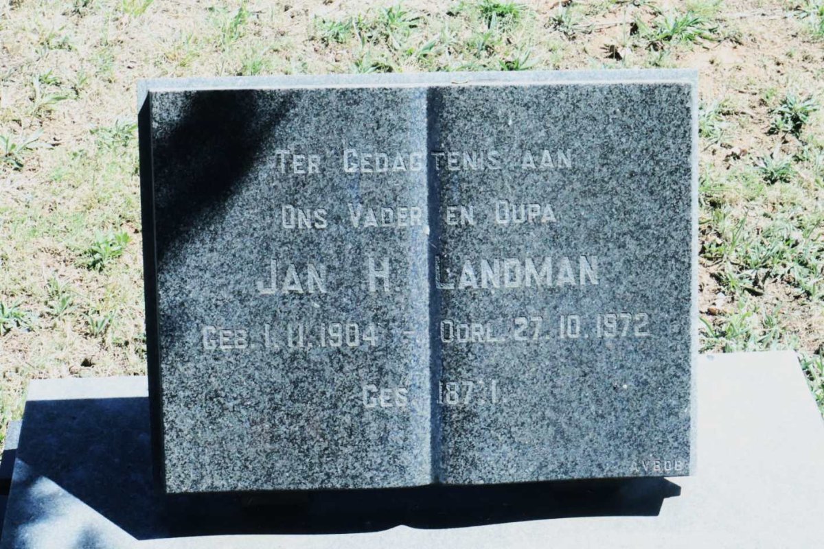 LANDMAN Jan H. 1904-1972