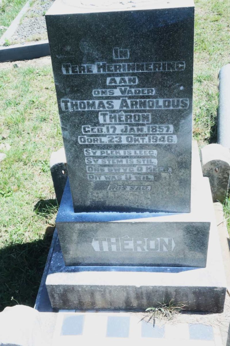 THERON Thomas Arnoldus 1857-1946