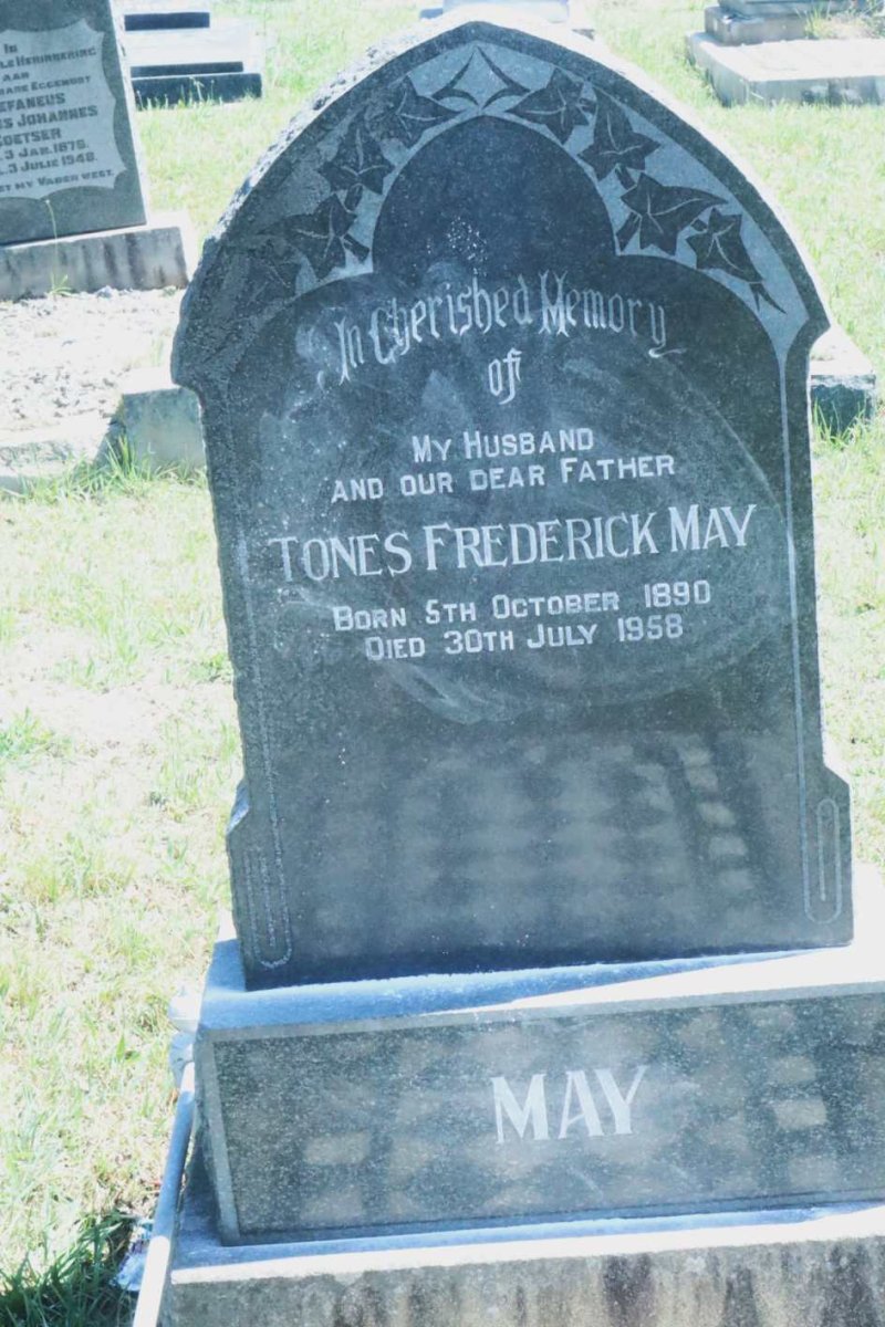 MAY Tones Frederick 1890-1958