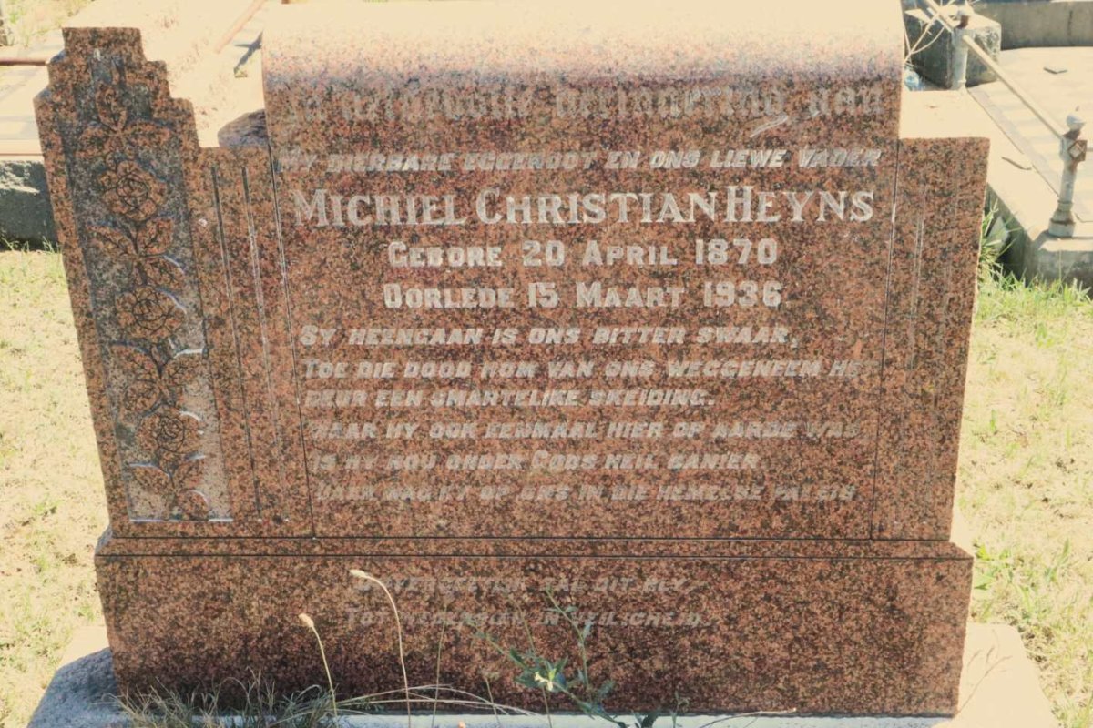 HEYNS Michiel Christian 1870-1936