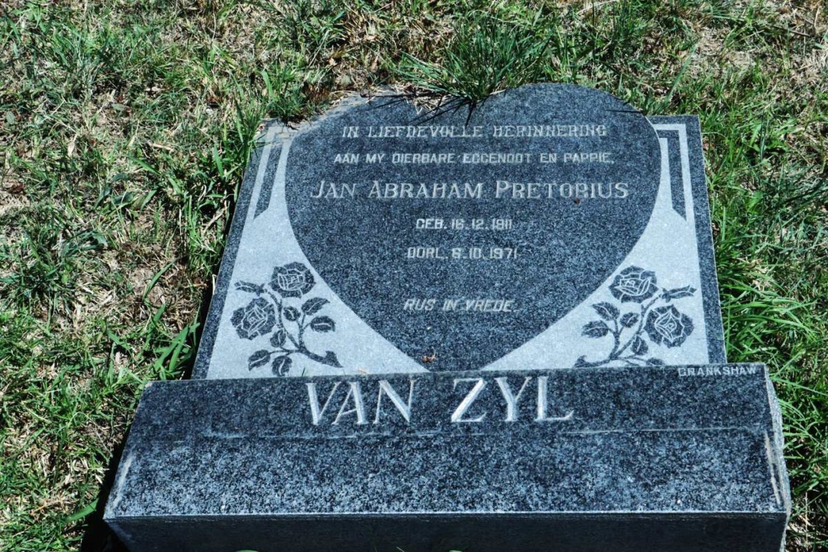 ZYL Jan Abraham Pretorius, van 1911-1971