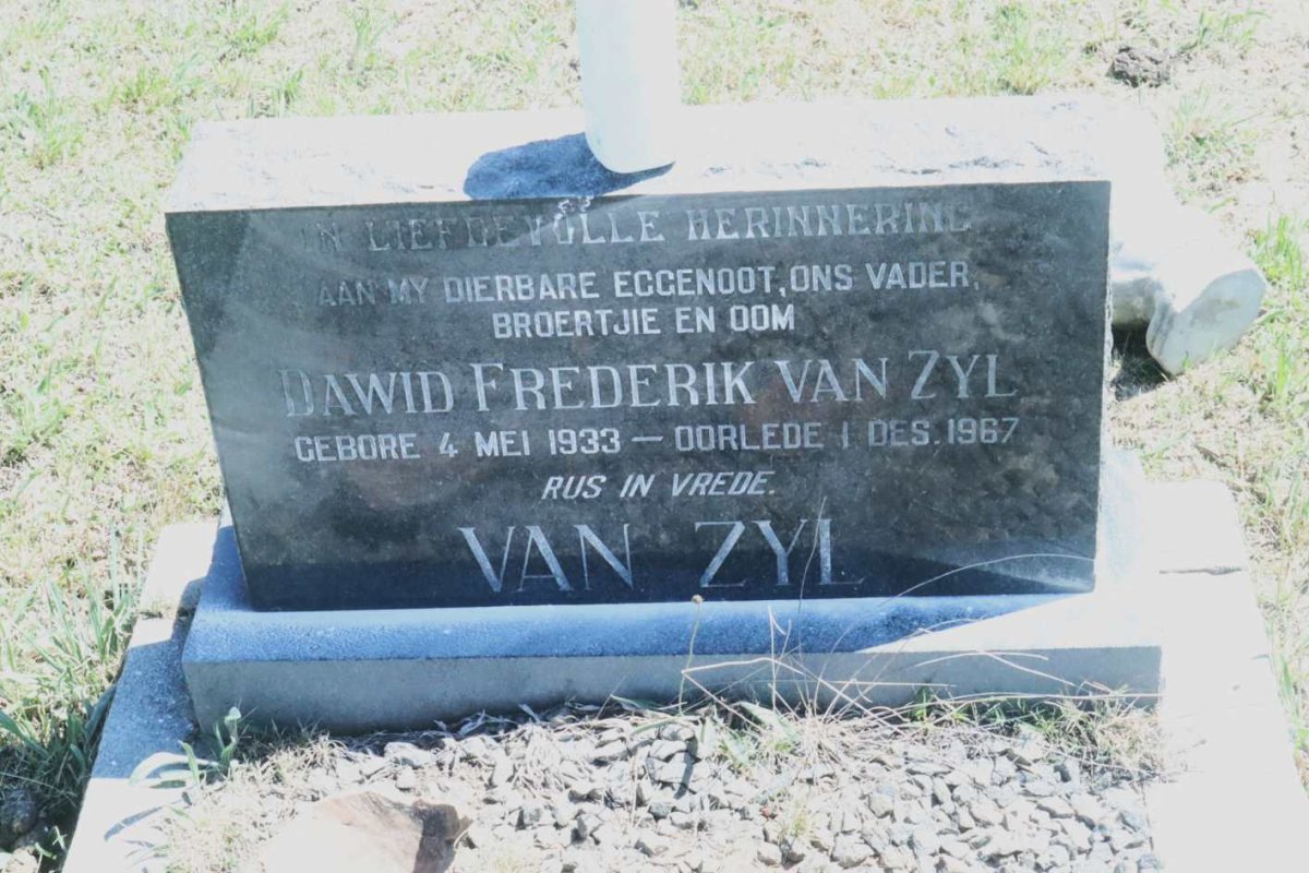 ZYL Dawid Frederik, van 1933-1967