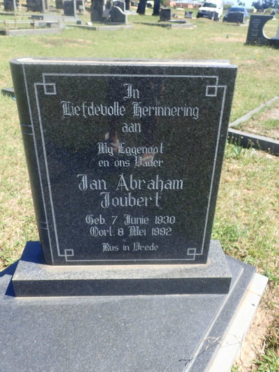 JOUBERT Jan Abraham 1930-1992