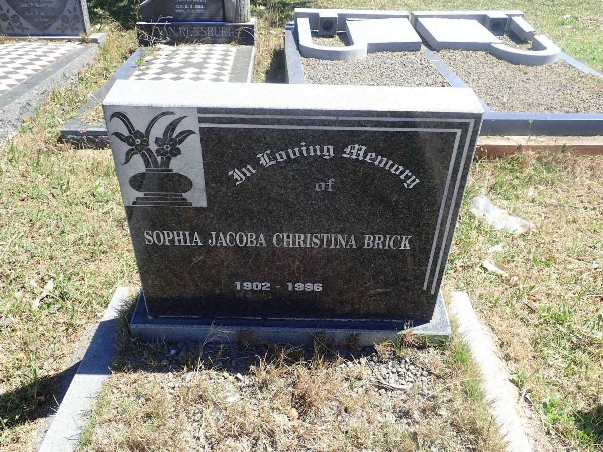 BRICK Gerald William 1895-1964 &amp; Sophia Jacoba Christina 1902-1996