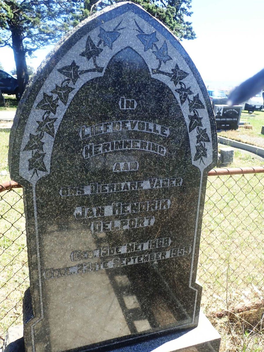 DELPORT Jan Hendrik 1868-1959 &amp; Anna Margaretha Susanna DU PREEZ 1868-1940