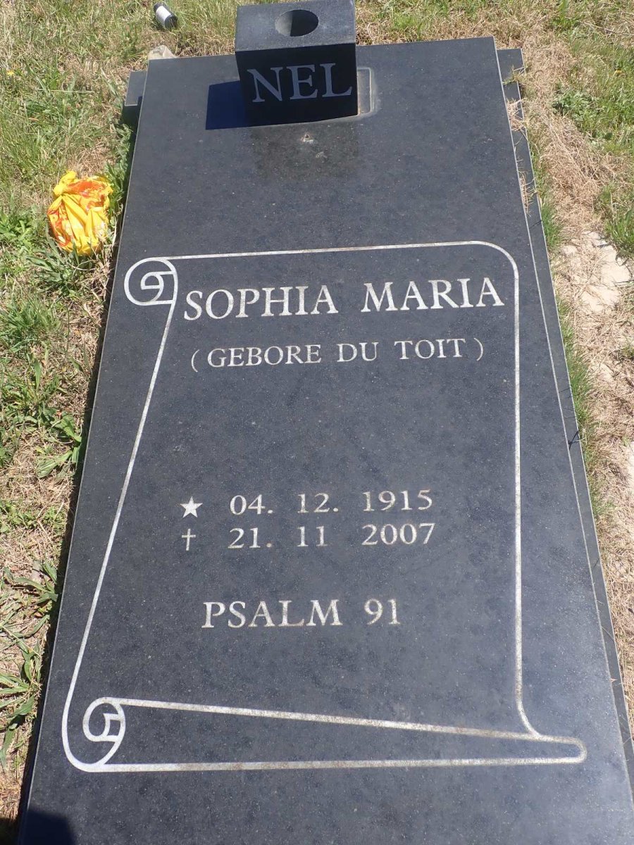 NEL Francois Jacobus 1906-1990 &amp;  Sophia Maria DU TOIT 1915-2007