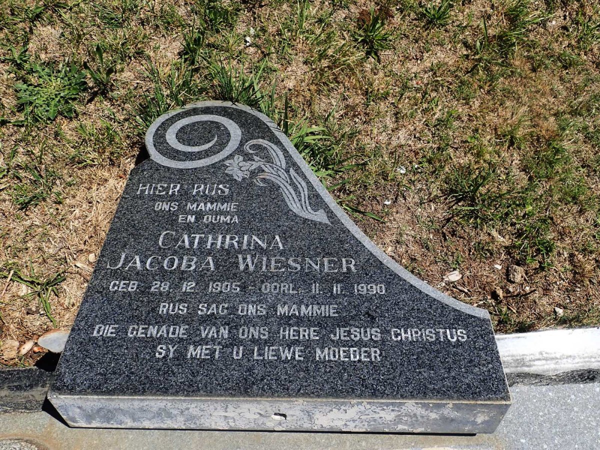 SCHOEMAN Christiaan Johannes 1898-1973 &amp; Cathrina Jacoba WIESNER 1905-1990