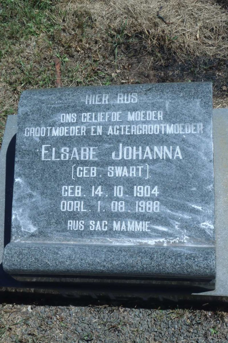 STEYN Willem Johannes 1896-1953 &amp; Elsabe Johanna SWART 1904-1988