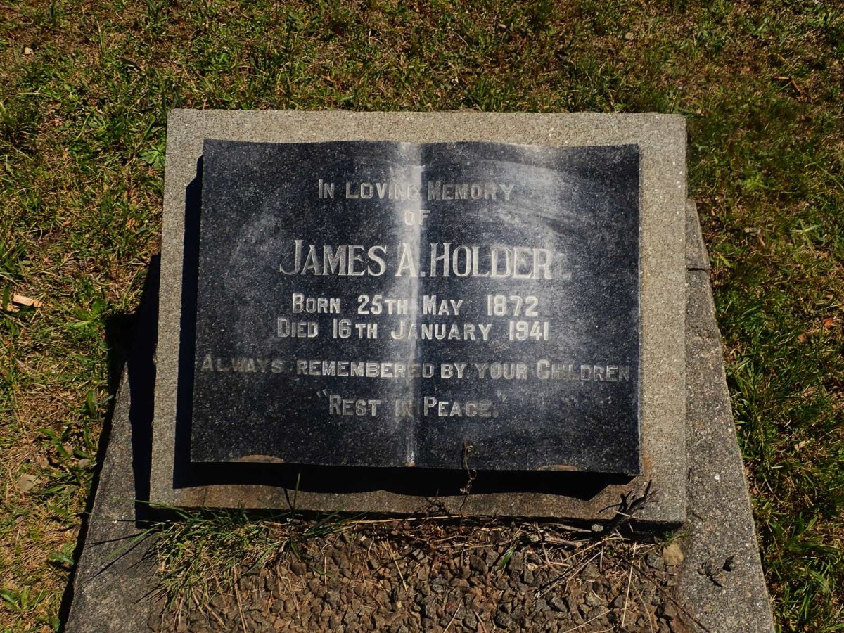 HOLDER James A. 1872-1941