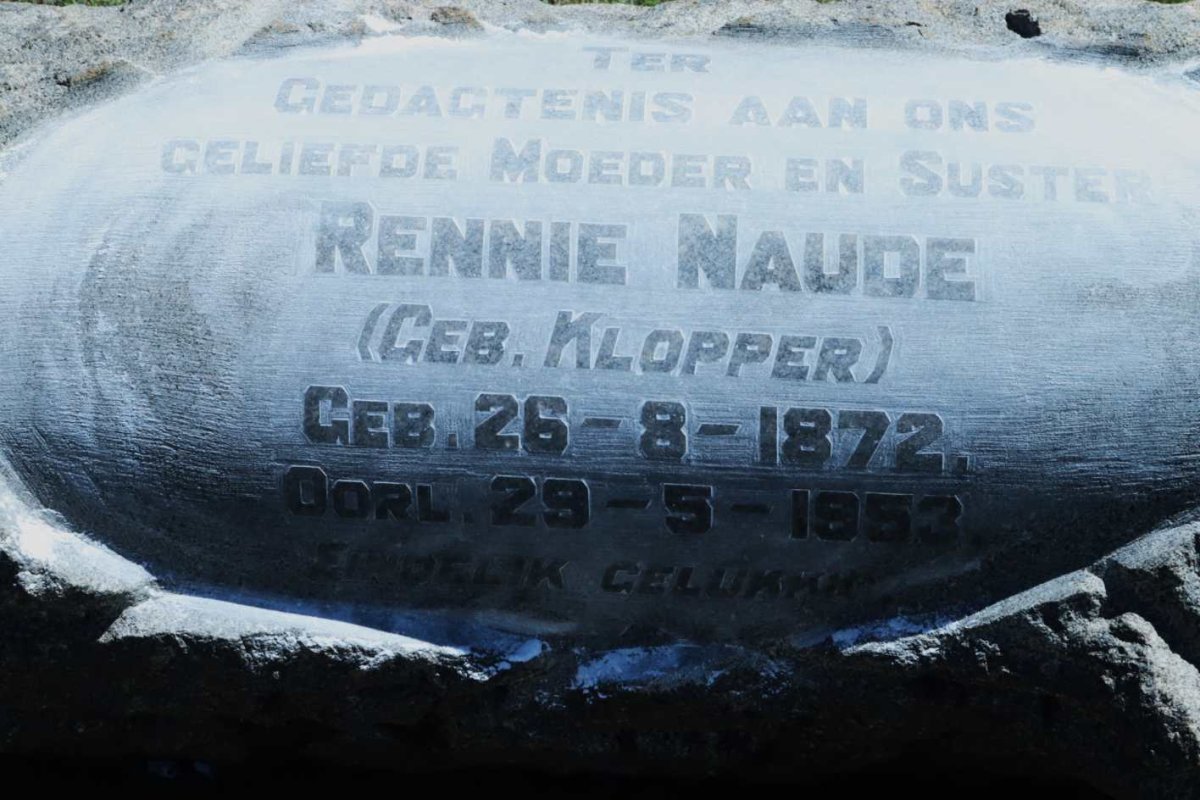 NAUDE Rennie nee KLOPPER 1872-1952