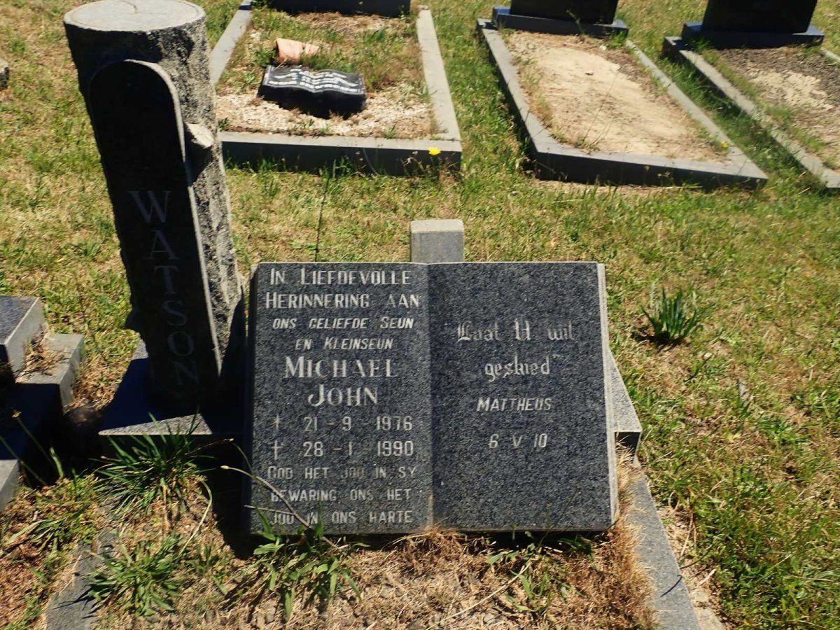 WATSON Michael John 1976-1990
