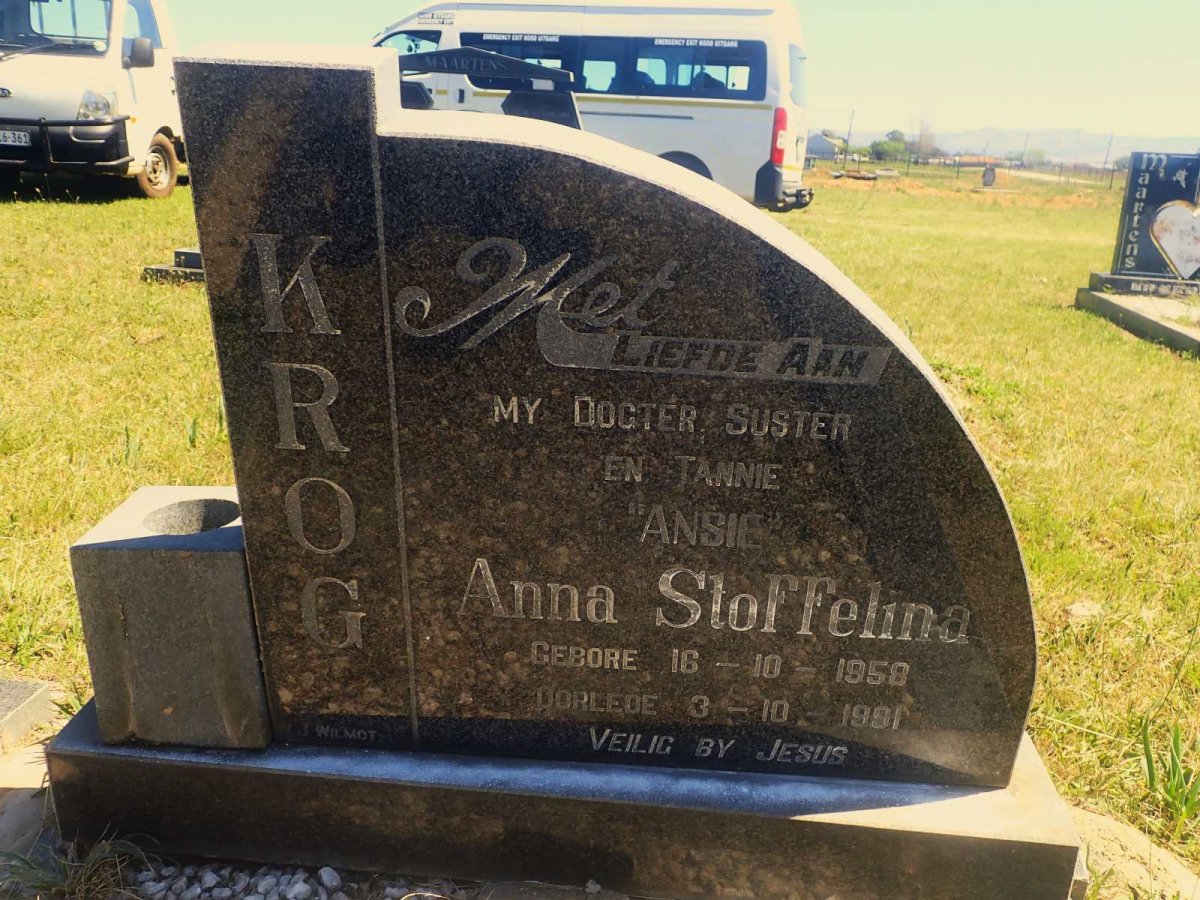 KROG Anna Stoffelina 1958-1991