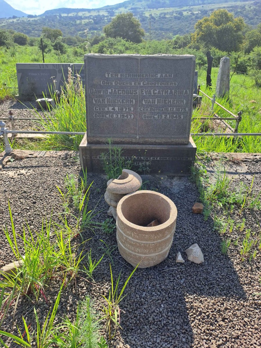 NIEKERK Dawid Jacobus, van 1875-1947 & Eva Catharina BOTHA 1875-1945
