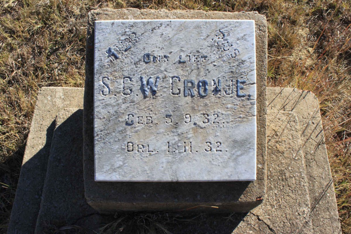 CRONJE S.G.W. 1932-1932