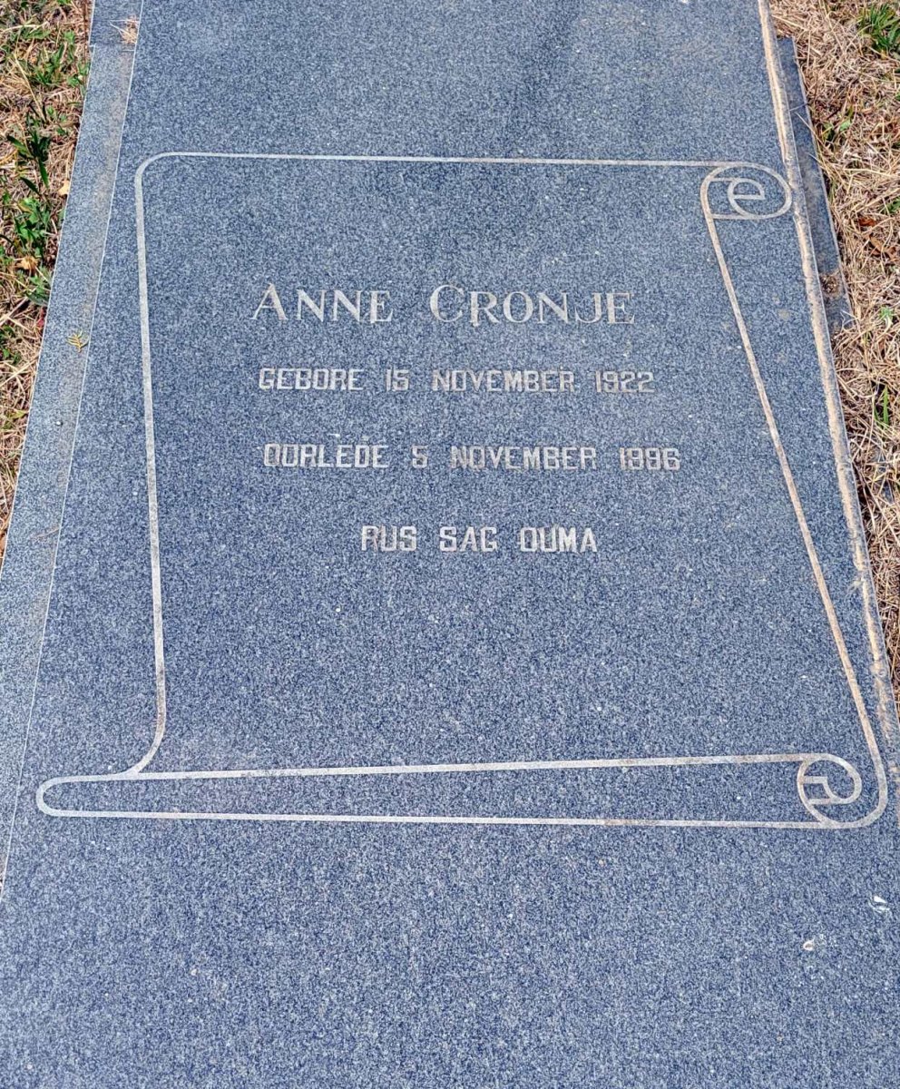 CRONJE Anne 1922-1986
