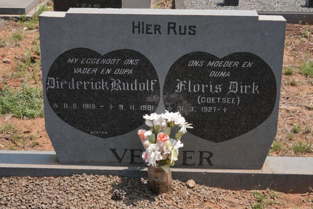 VENTER Diederick Rudolf 1915-1981 &amp; Floris Dirk COETSEE 1927-