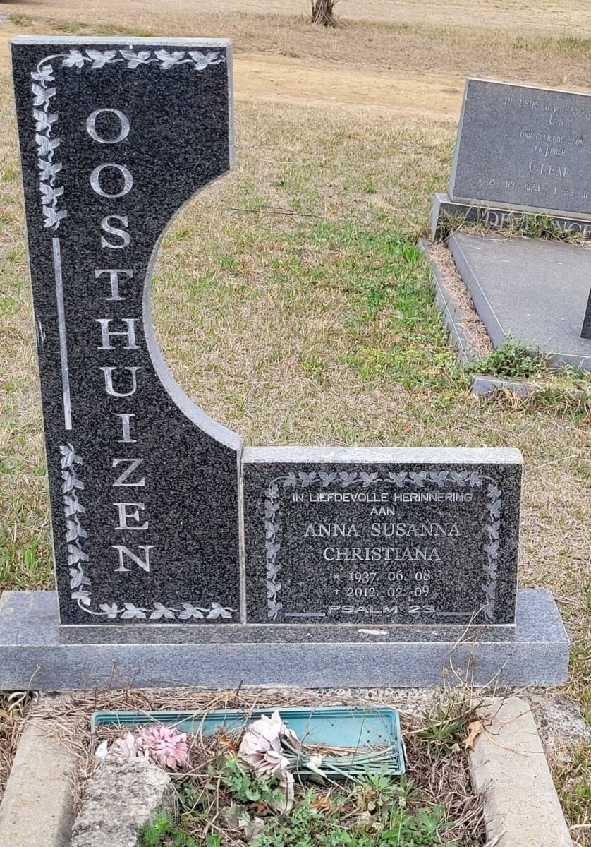 OOSTHUIZEN Anna Susanna Christina 1937-2012