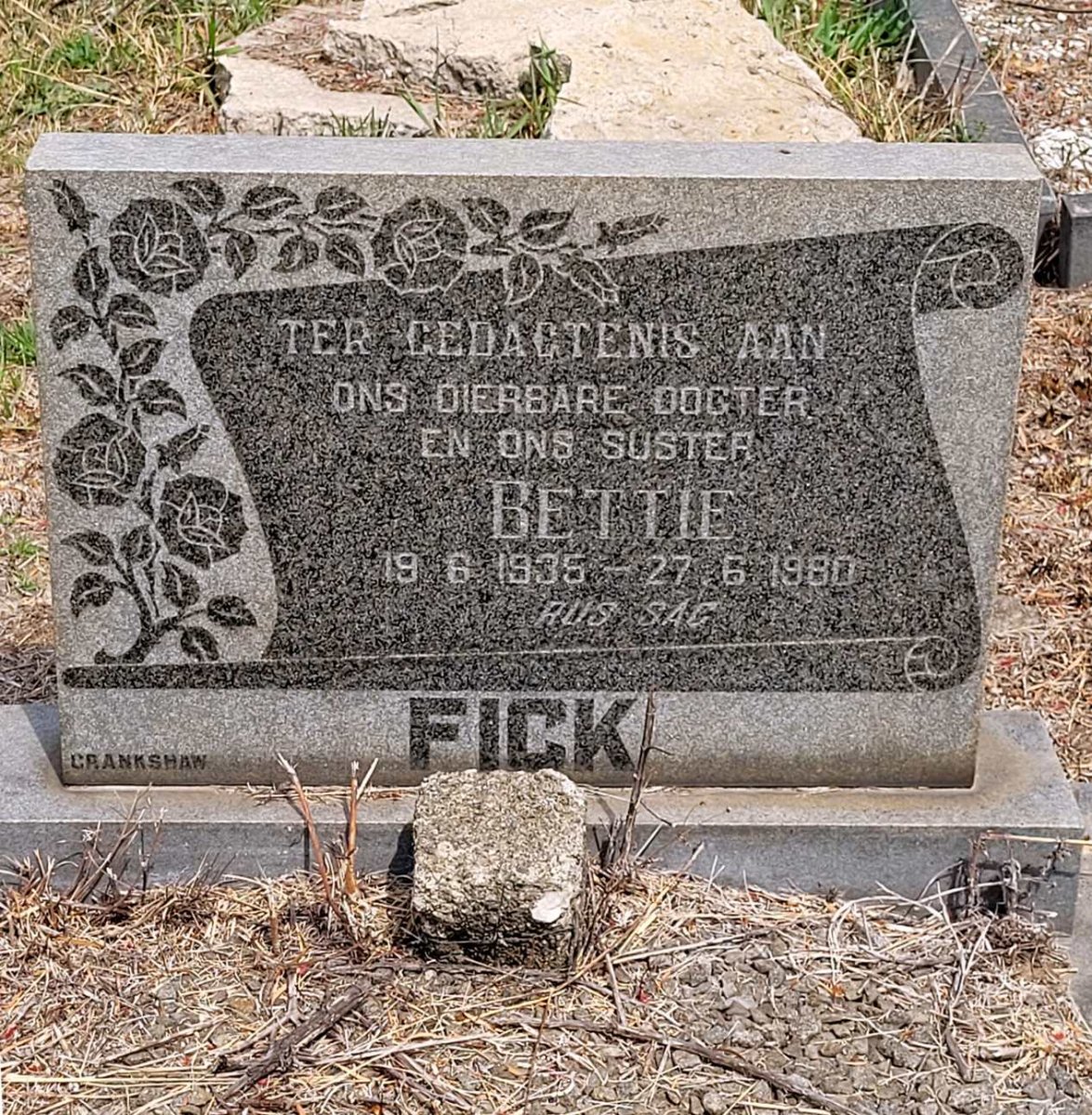 FICK Bettie 1935-1980
