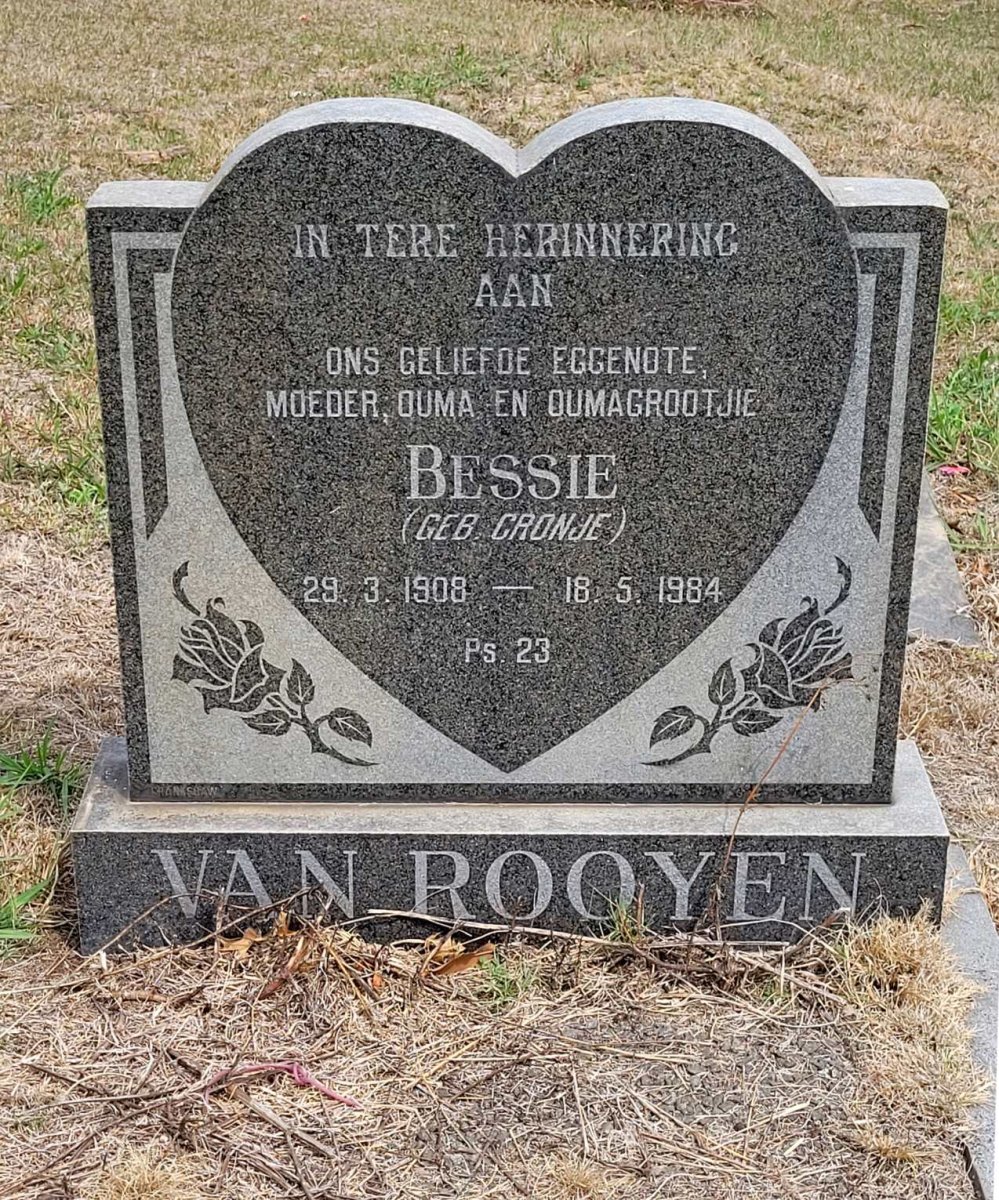 ROOYEN Bessie, van nee CRONJE 1908-1984