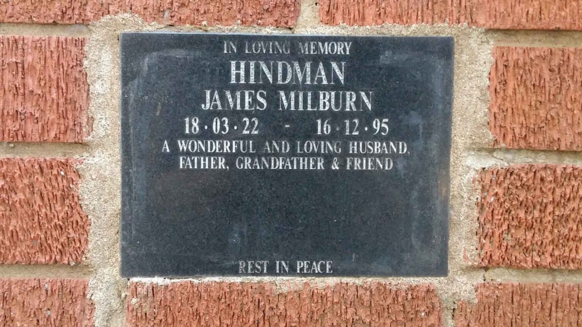 HINDMAN James Milburn 1922-1995