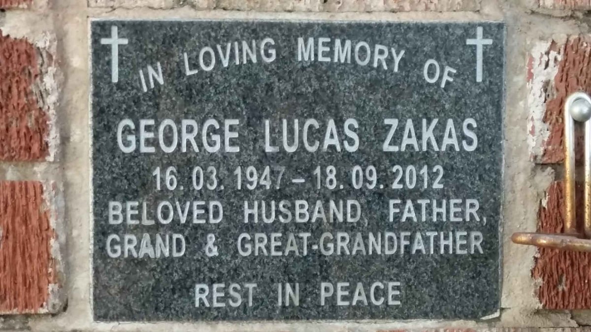 ZAKAS George Lucas 1947-2012