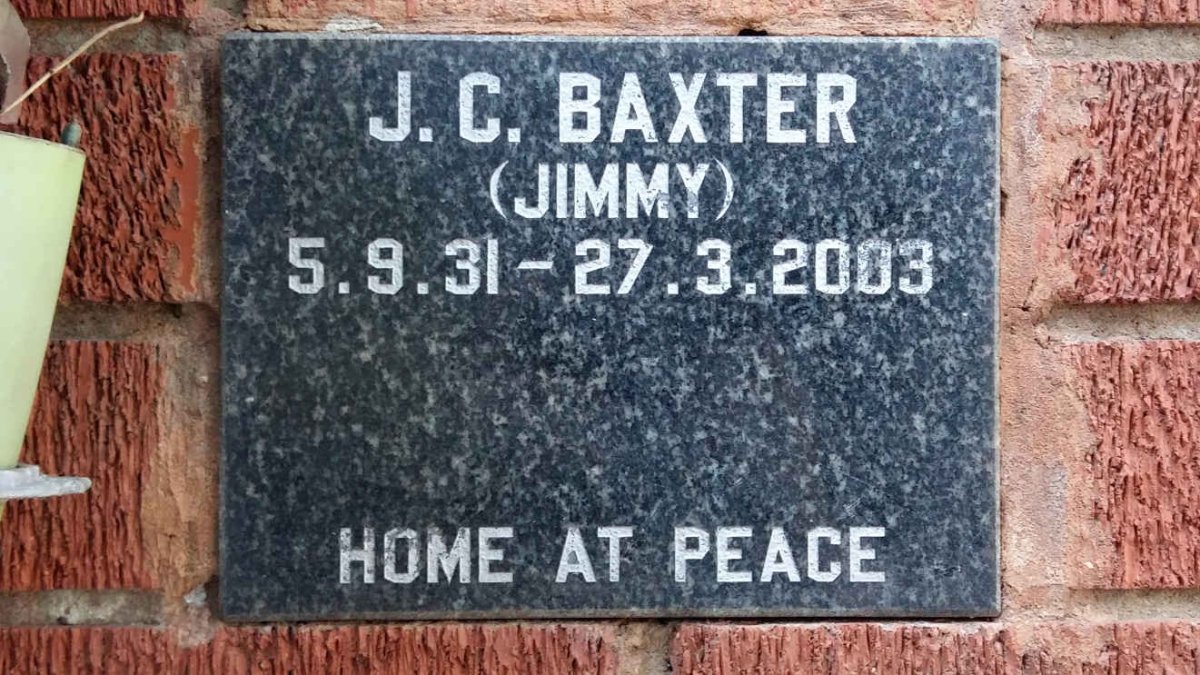 BAXTER J.C. 1931-2003