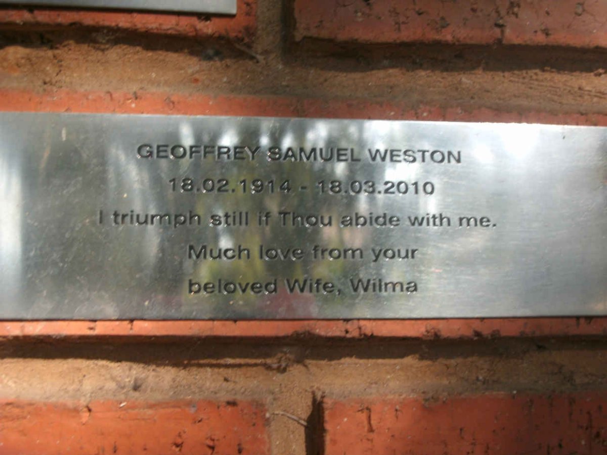 WESTON Geoffrey Samuel 1914-2010
