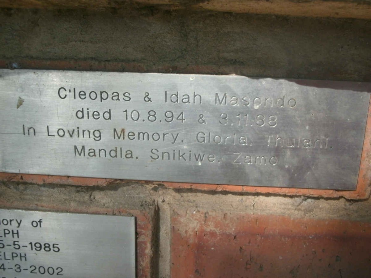 MASONDO C’leopas -1994 &amp; Idah - 1988