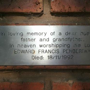 PENBERTHY Edward Francis -1992