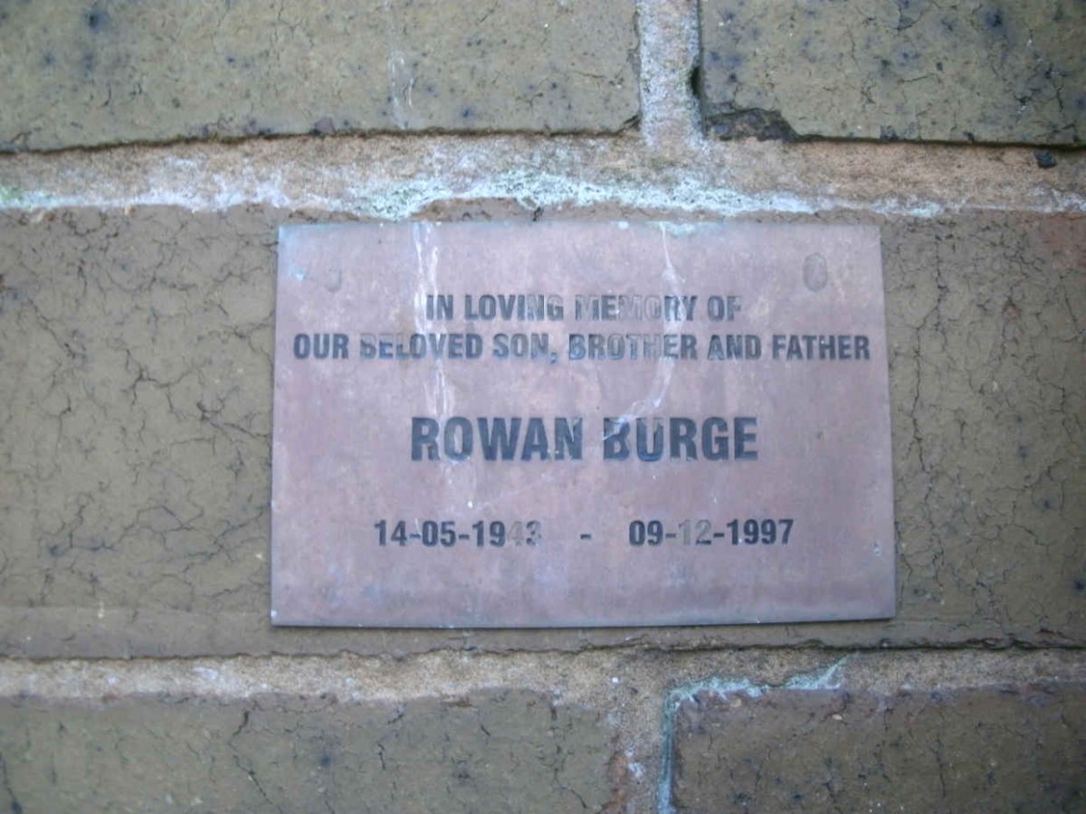 BURGE Rowan 1943-1997