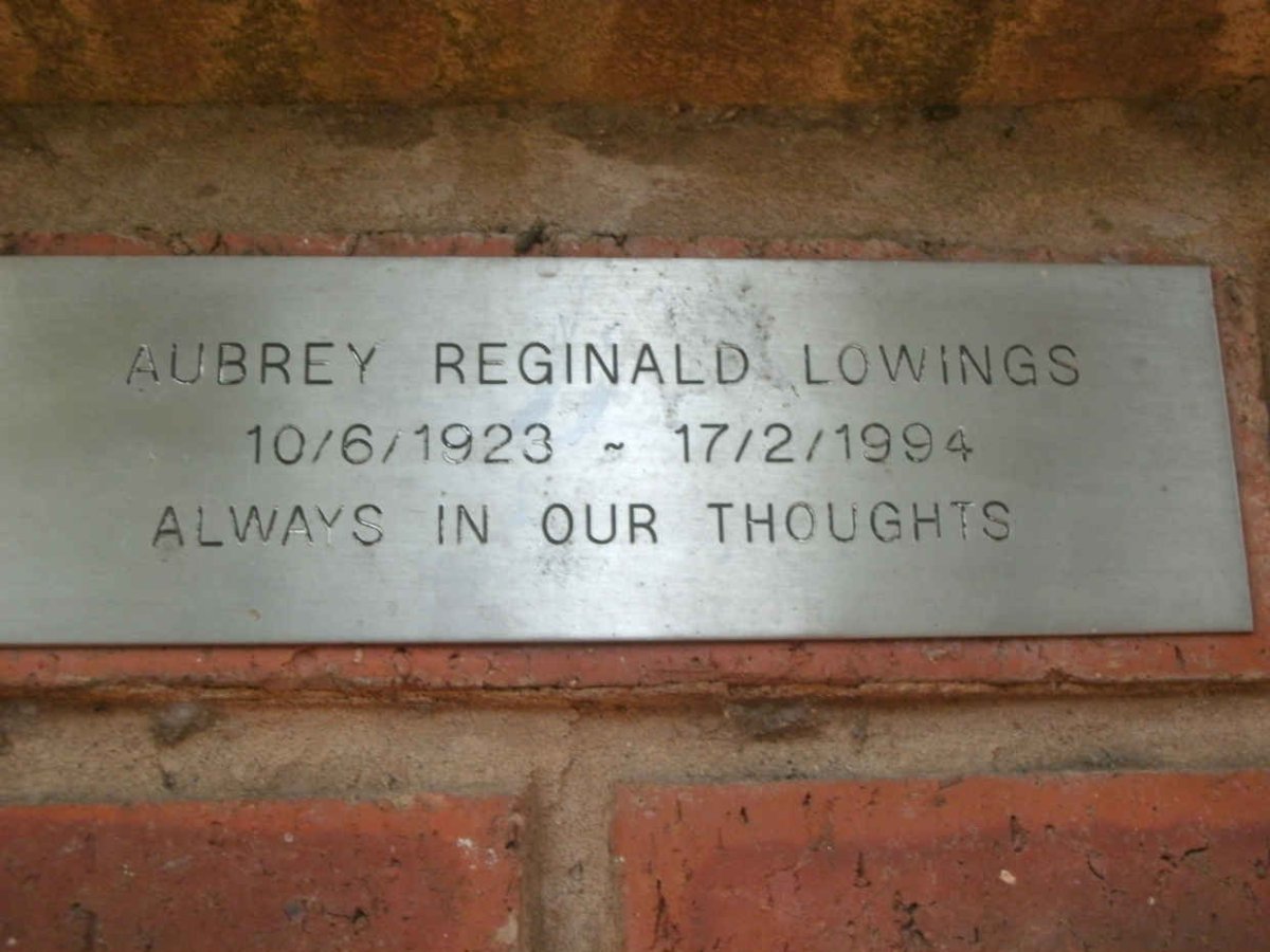 LOWINGS Aubrey Reginald 1923-1994
